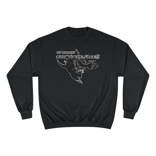 BOOT TO THE FACE!!! Version 2!!! Champion Sweatshirt with Bold Graphic, Cozy Fashion Statement for Everyday Wear, Perfect Gift for Friends, Unisex Style, Casual Outfit [...]