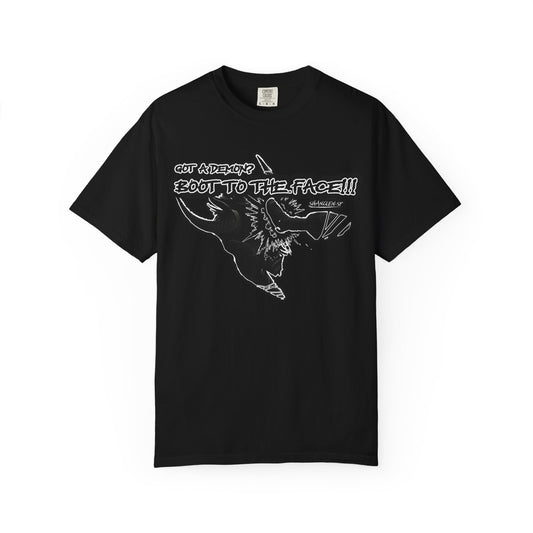 BOOT TO THE FACE!!! Unisex Graphic T-Shirt, Fun Casual Wear, Gift for Friends