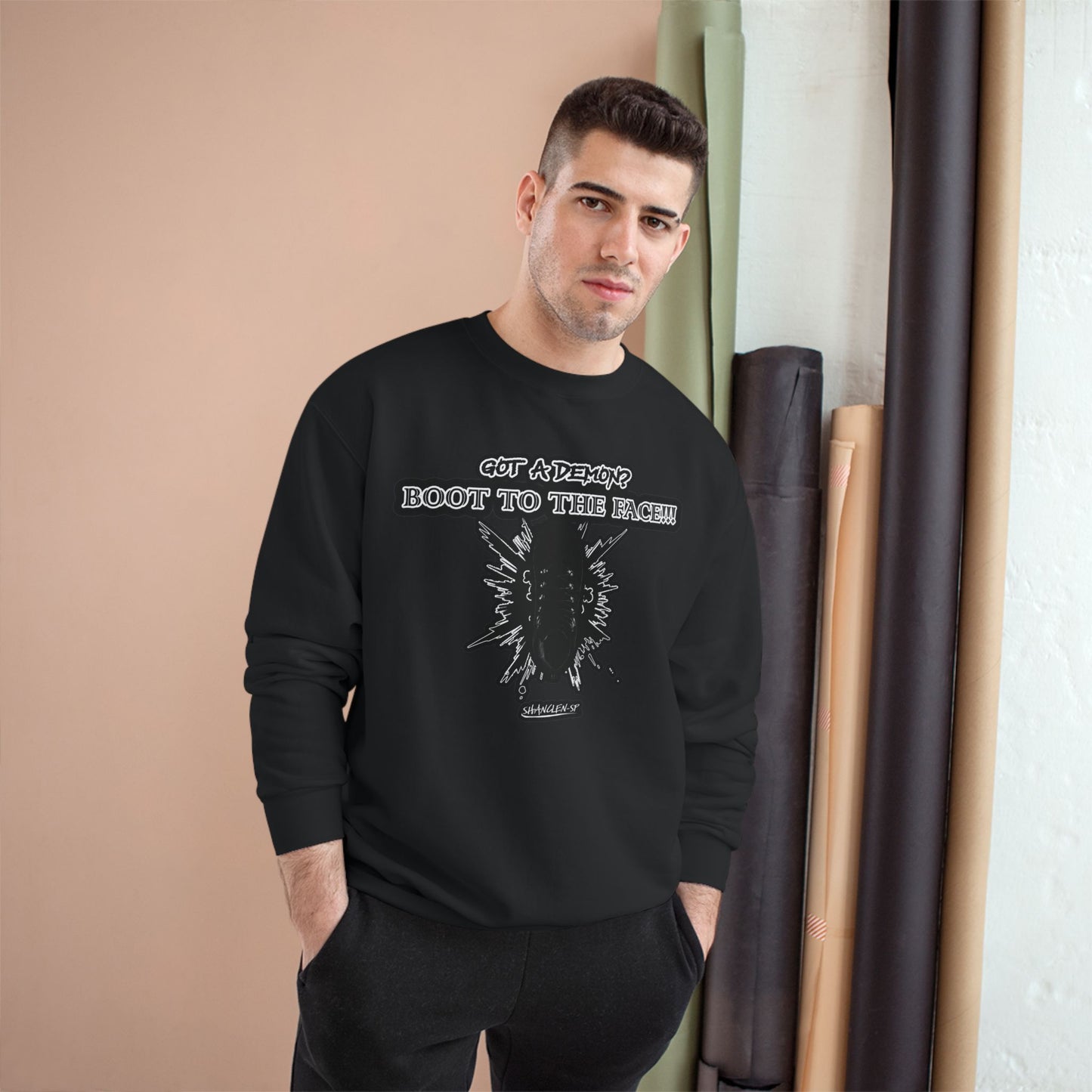 BOOT TO THE FACE!!! Champion Sweatshirt with Bold Graphic, Cozy Fashion Statement for Everyday Wear, Perfect Gift for Friends, Unisex Style, Casual Outfit [...]