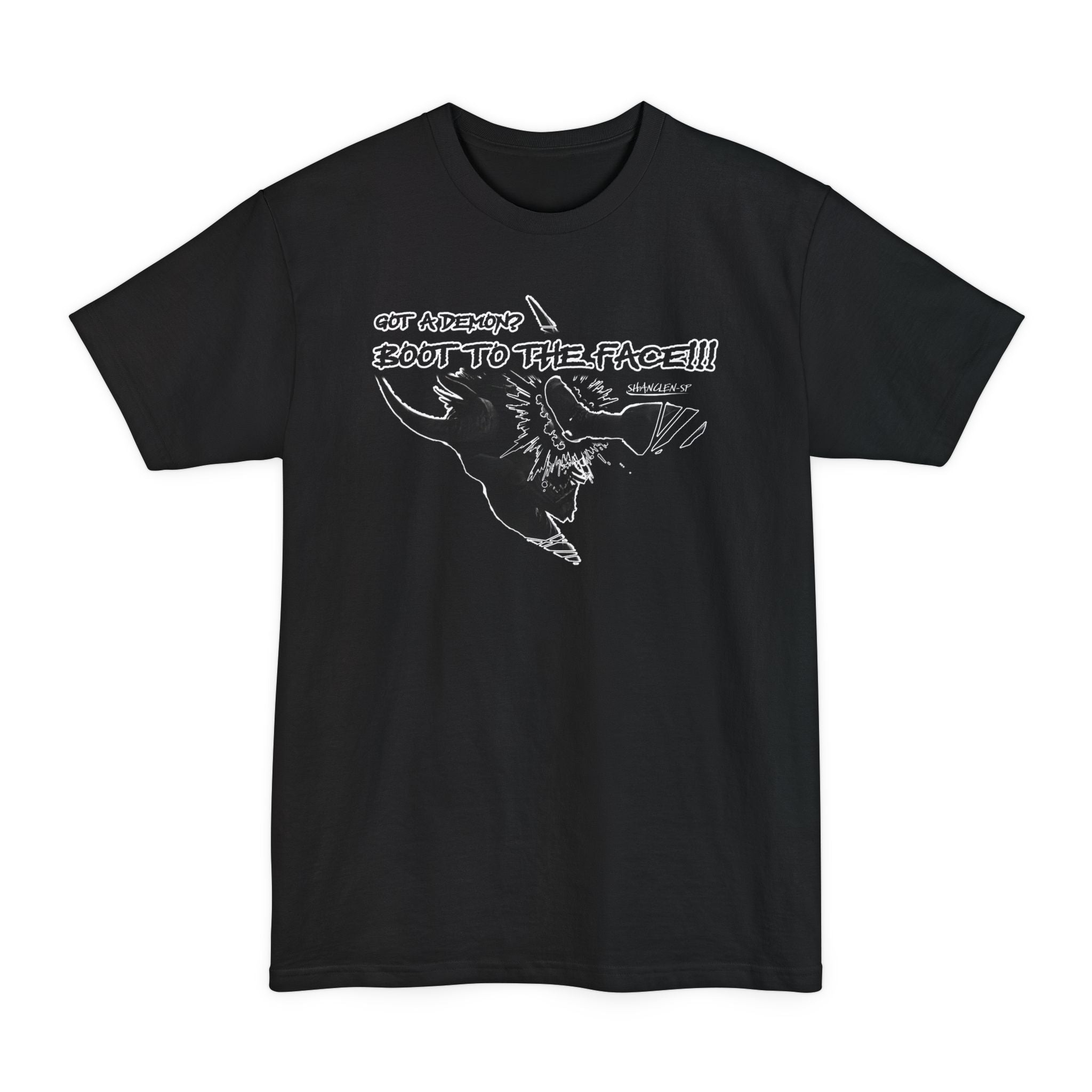 BOOT TO THE FACE!!! Beefy Graphic T-Shirt, Unisex Tall size Tee