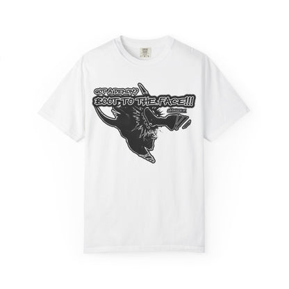 BOOT TO THE FACE!!! Unisex Graphic T-Shirt, Fun Casual Wear, Gift for Friends
