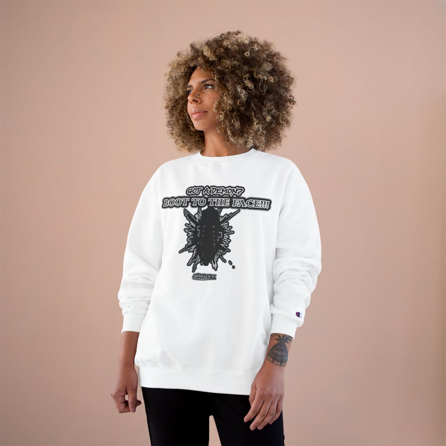BOOT TO THE FACE!!! Champion Sweatshirt with Bold Graphic, Cozy Fashion Statement for Everyday Wear, Perfect Gift for Friends, Unisex Style, Casual Outfit [...]