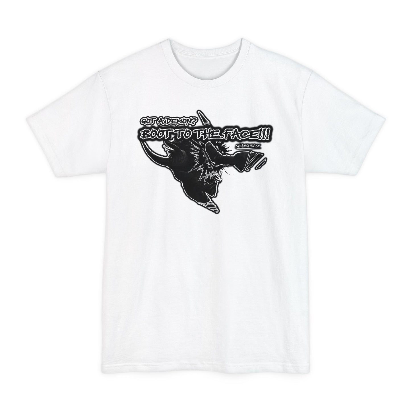 BOOT TO THE FACE!!! Beefy Graphic T-Shirt, Unisex Tall size Tee