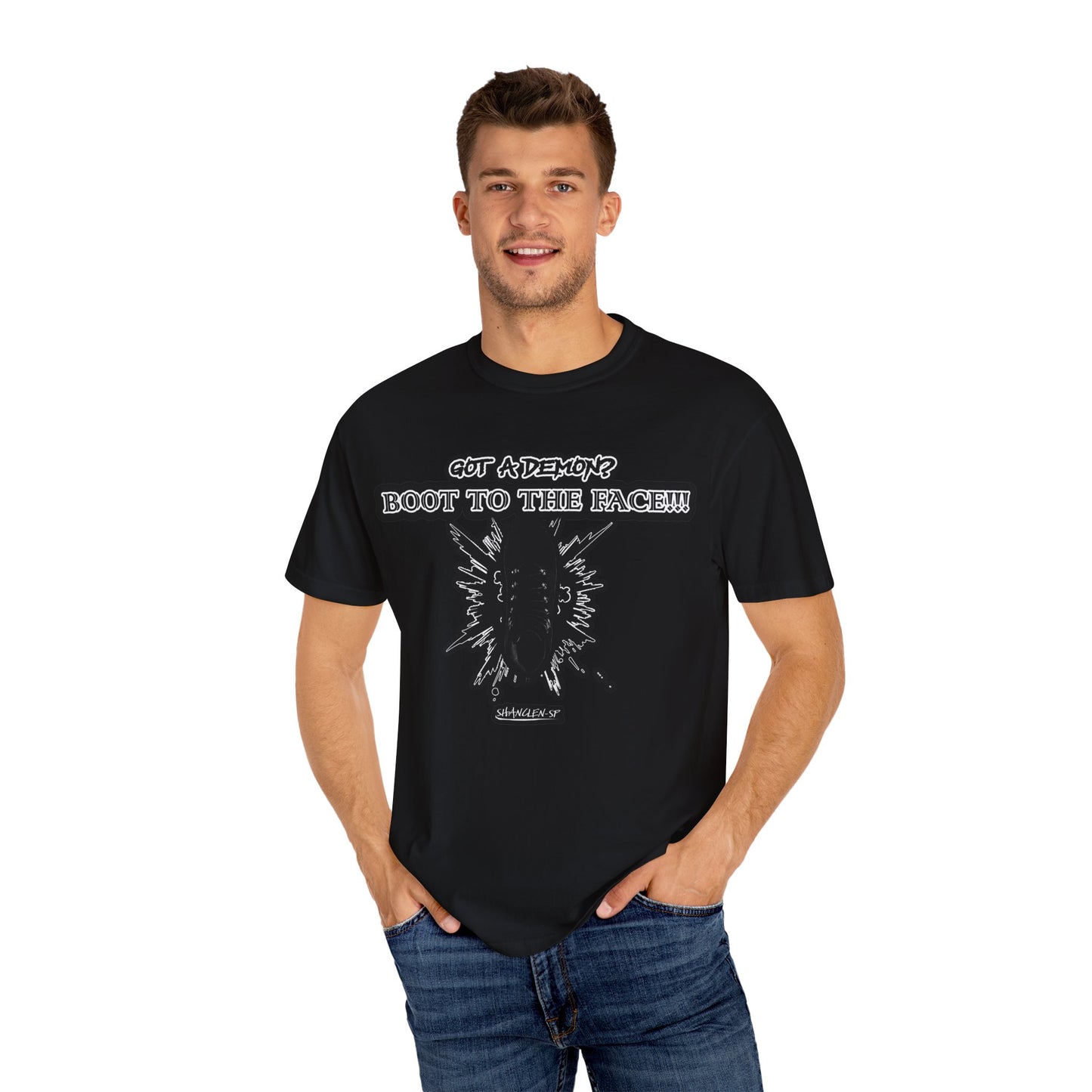 BOOT TO THE FACE!!! Version 2!!! Unisex Graphic T-Shirt, Fun Casual Wear, Gift for Friends