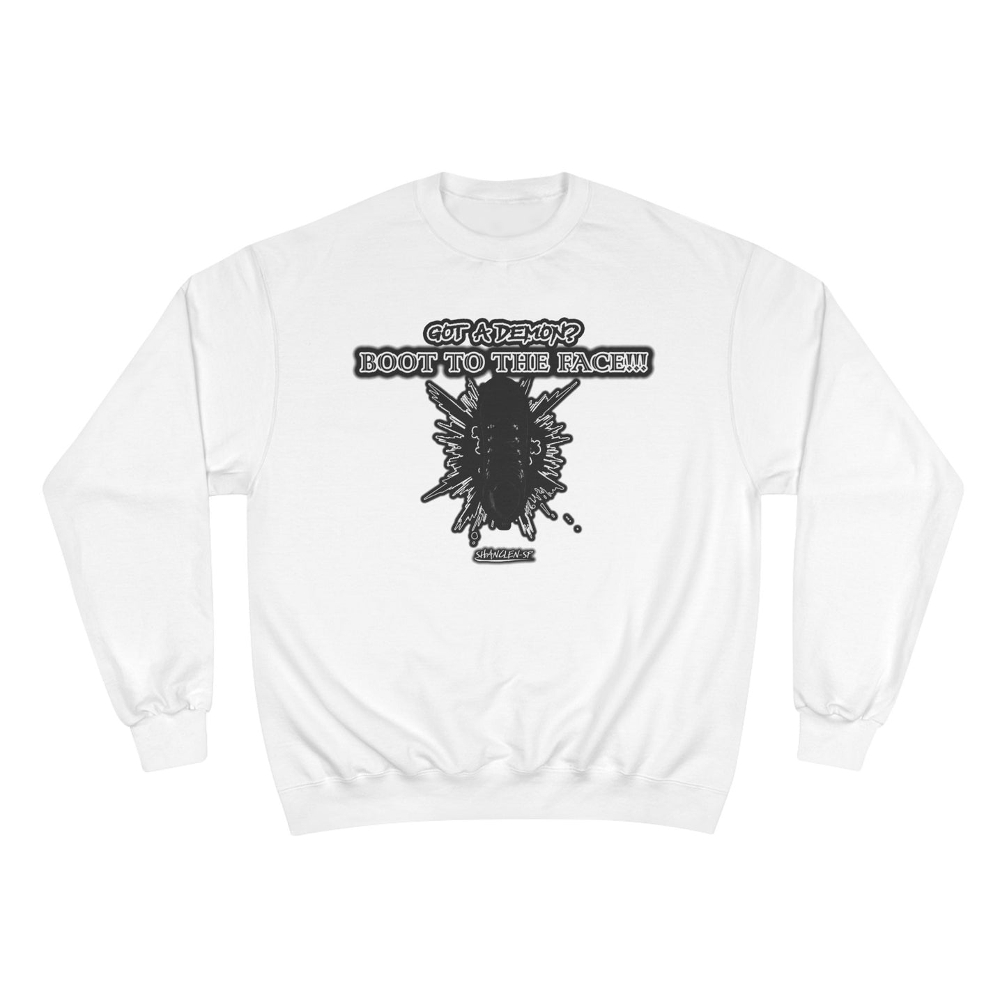 BOOT TO THE FACE!!! Champion Sweatshirt with Bold Graphic, Cozy Fashion Statement for Everyday Wear, Perfect Gift for Friends, Unisex Style, Casual Outfit [...]