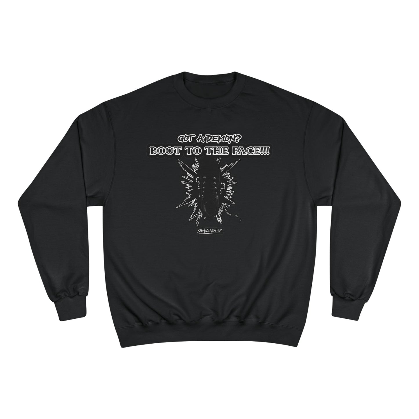 BOOT TO THE FACE!!! Champion Sweatshirt with Bold Graphic, Cozy Fashion Statement for Everyday Wear, Perfect Gift for Friends, Unisex Style, Casual Outfit [...]